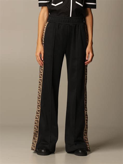 fendi pants front zip joggers|fendi jeans for women.